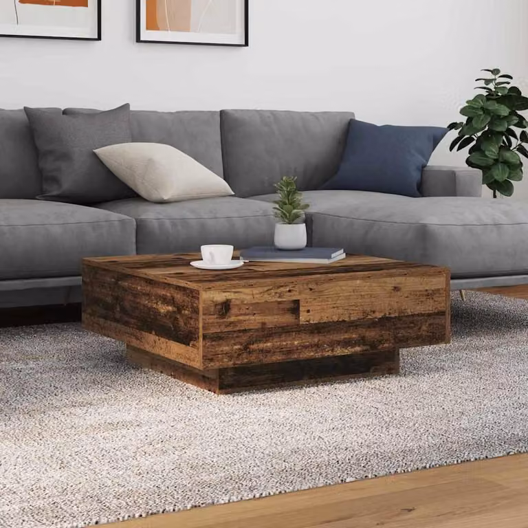 Maison Exclusive - Legno antico e blu, 80 x 80 x 31 cm, materiale in legno