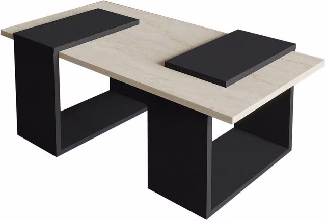 Tavolino moderno Matris in legno HANAH HOME L: 90 cm, P: 46 cm, H: 37 cm – 1