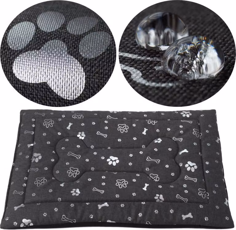 Cuccia per gatti, tappetino per cani, Welsti grigio scuro M 70x50
