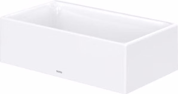 TOTO CS Lavabo à poser, sans trou pour robinet, sans trop-plein, 400x230mm, Cefiontect, LW1734WH, LW1734WH