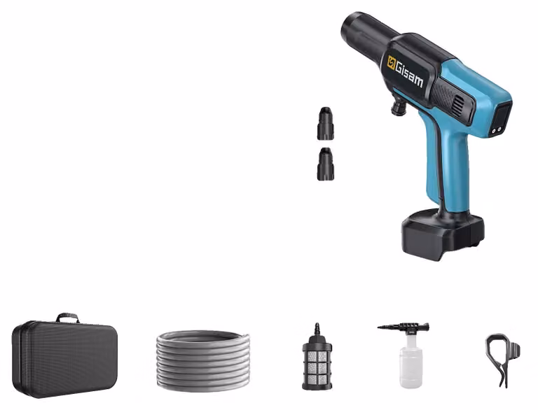 Idropulitrice, ugello multifunzione 5-in-1, pressione di 220 bar, funzionamento a batteria, senza necessità di presa di corrente