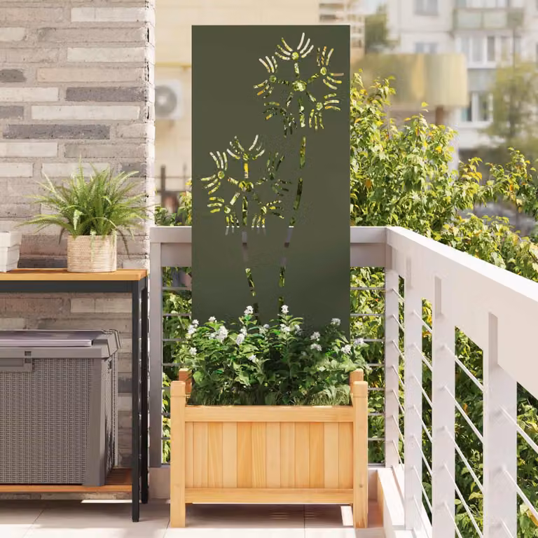 Schermo per privacy in giardino Oliver verde 50 x 140 cm