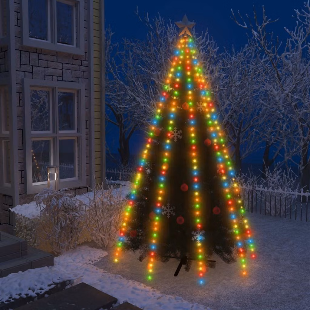Maison Exclusive - Rete di Luce per Albero di Natale 400 LED Multicolori 400 cm