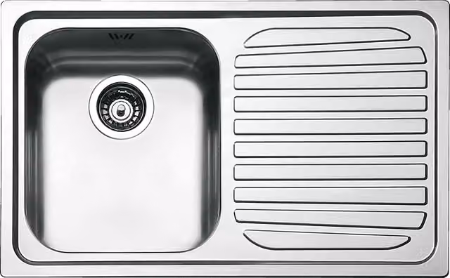 Lavello a una vasca Smeg ALBA in acciaio inox spazzolato argento L: 79 cm, P: 50 cm SP791D 2 – 2