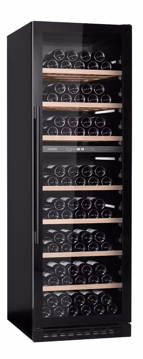 Cantinetta vino da incasso - Arctic Collection 151D Fullglass black - Cavin