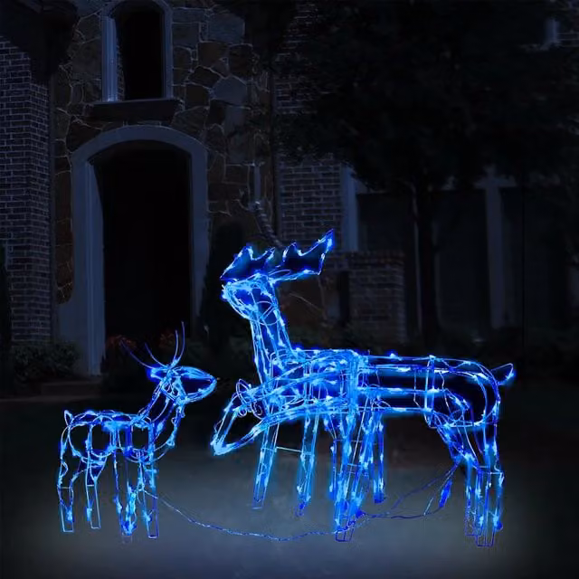Decorazioni di Natale a Forma di Renne 3 pz 229 LED 328540