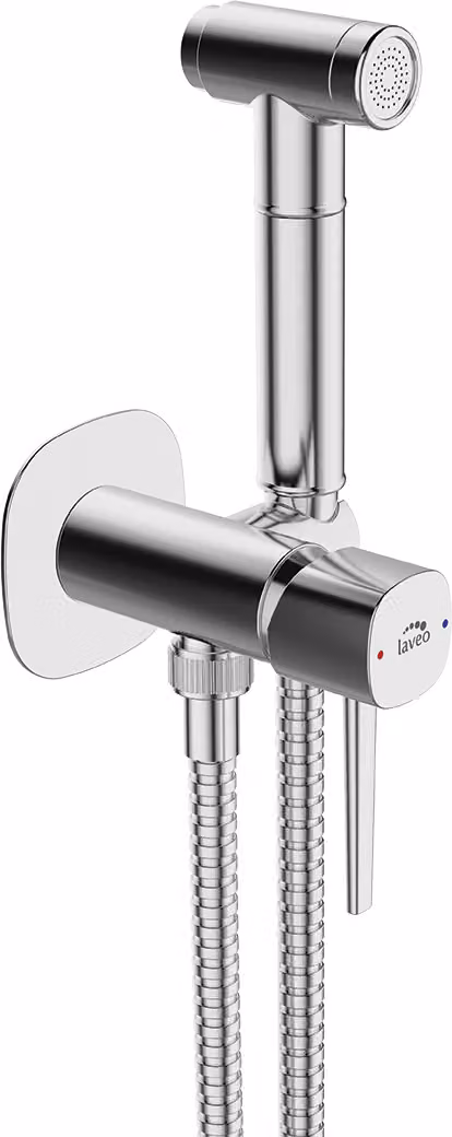 Miscelatore da incasso per bidet con set doccia cromo Laveo Pola