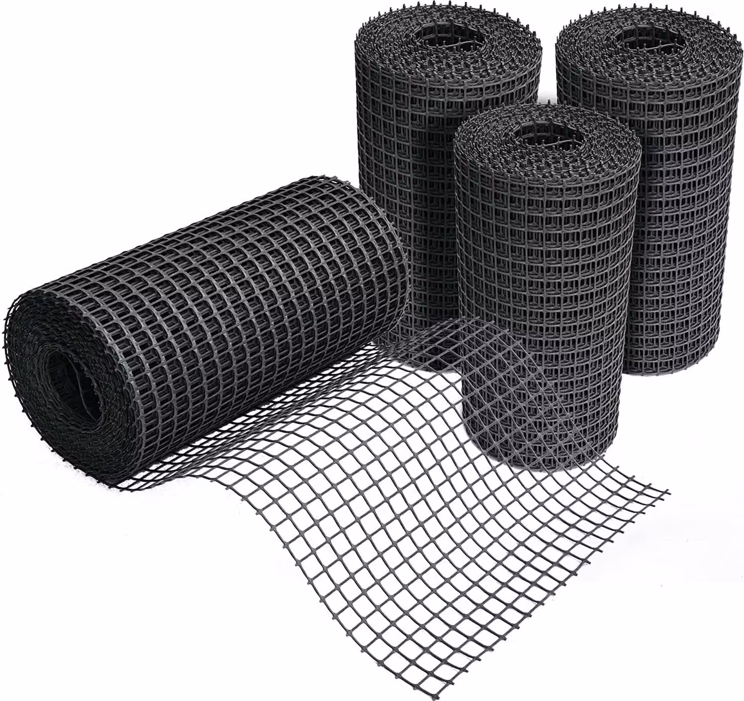 Griglia di protezione per erba, rinforzo per il terreno, resistente - 1,2 x 25 metri, colore nero
