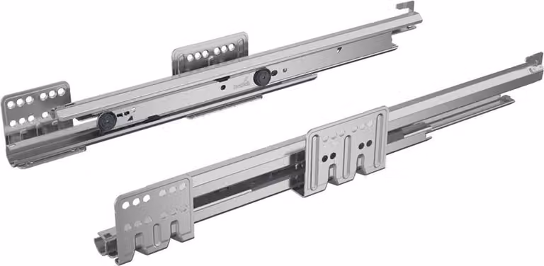 Guida sottopavimento a estrazione totale,9240895,650mm,acciaio