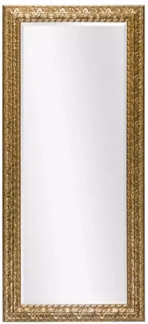 Specchiera in foglia oro rettangolare misure: l.92x h. 72 x p. 5 - Mobili 2G