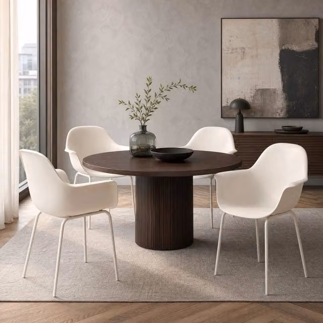 Set 4 sedie da giardino da esterno con schienale alto; 59x55x84 cm; grigio