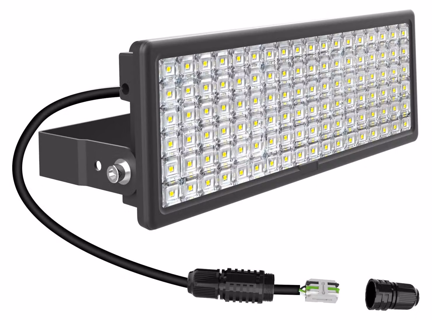 Faretto da cantiere a LED, 100W, 14000 lumen, 6500K, bianco freddo, grado di protezione IP67