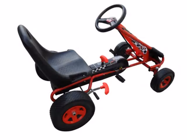 Go-kart a pedali per bambini con sedile regolabile rosso CFW7943559