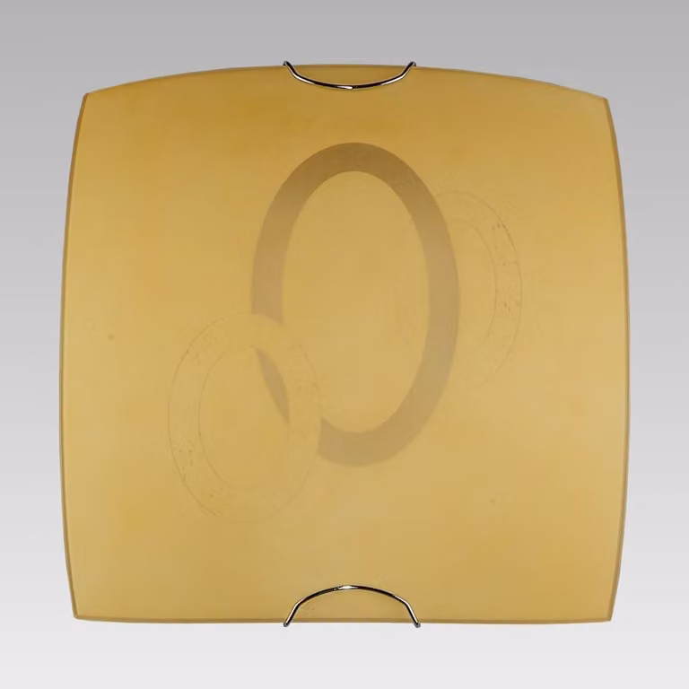 Plafoniera MERIVA 2xE27/40W, vetro arancione L: 375, H: 375, dimmerabile
