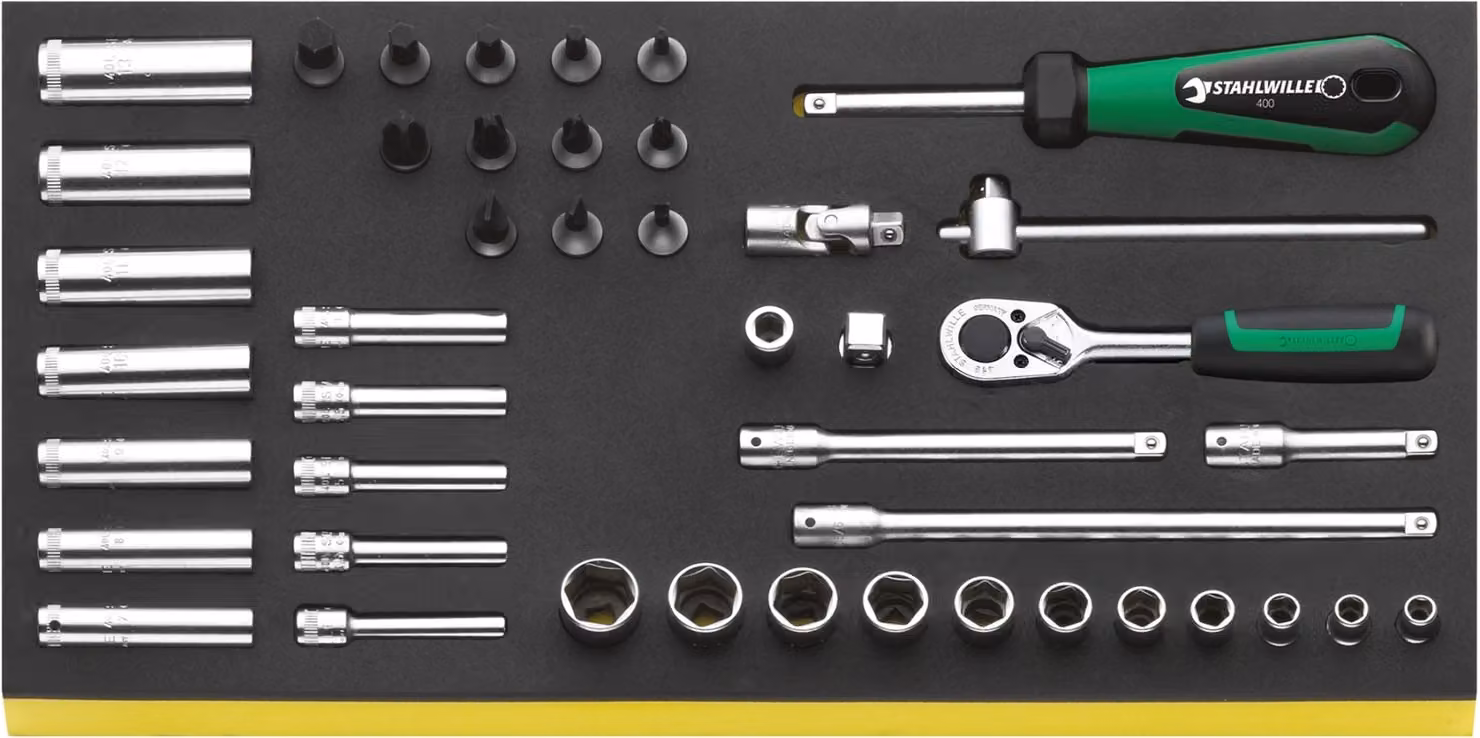 Stahlwille Set di inserti Tcs da 1/4" Utensile di serraggio TCS 40/35/9