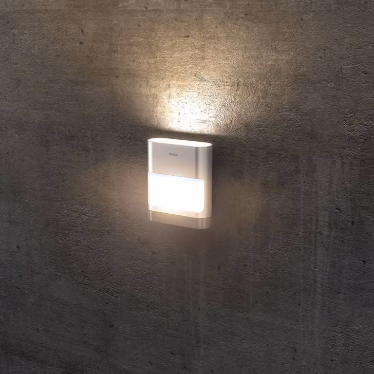 Theben Applique da esterni a LED theLeda D SUL AL, Alluminio / Grigio / Zincato, Alluminio, Moderno, Applique LED da esterni