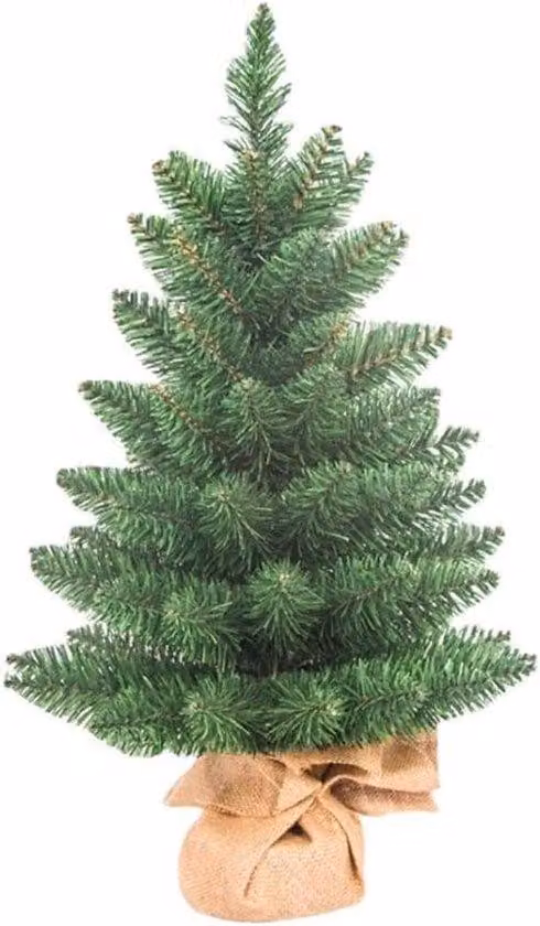 Decorazione artificiale per albero di Natale da 60 cm con base in tela per soggiorno, cucina, sala da pranzo