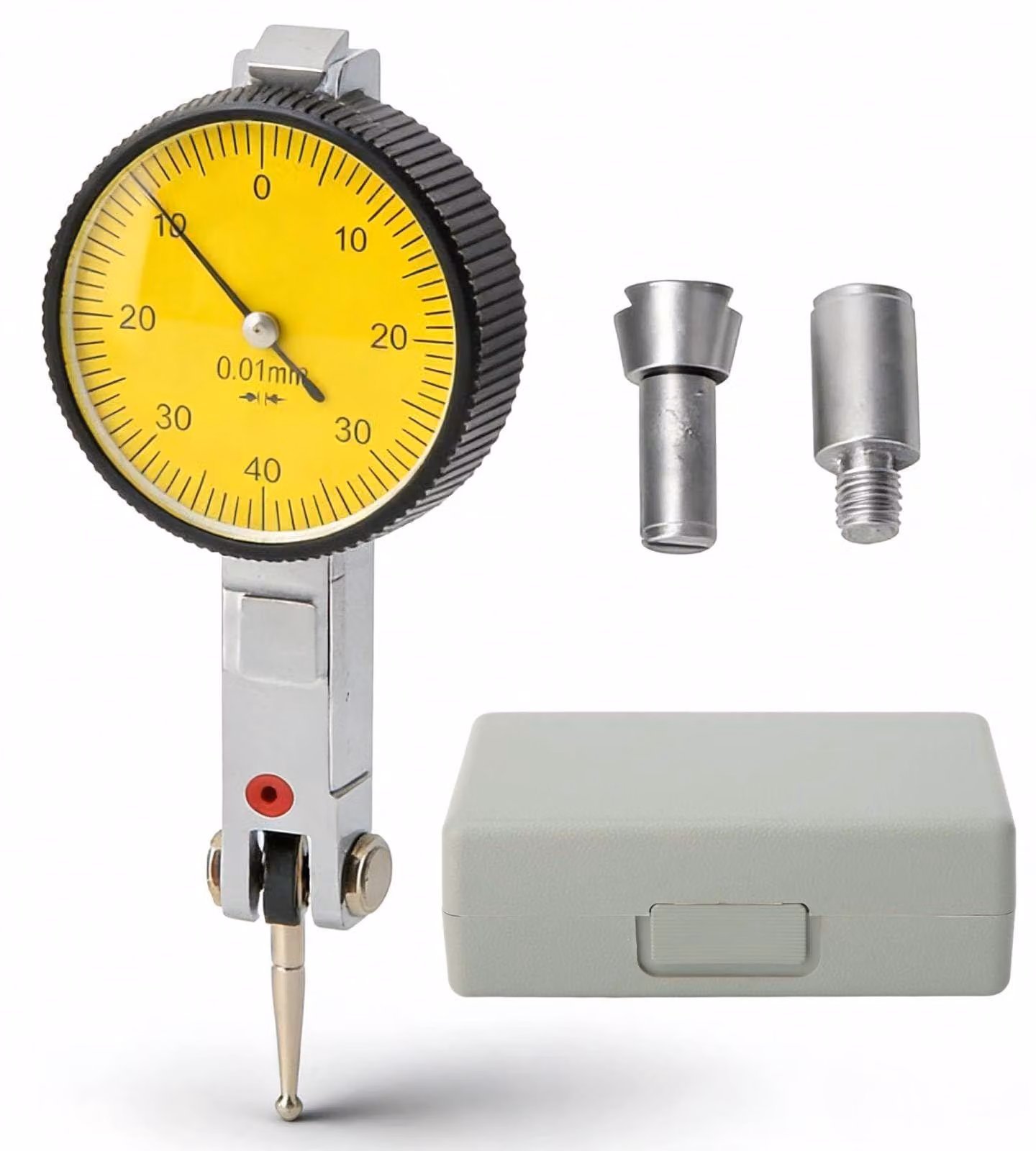 Indicatore di spessore con un campo di misurazione da 0 a 0,8 mm e una precisione di 0,01 mm