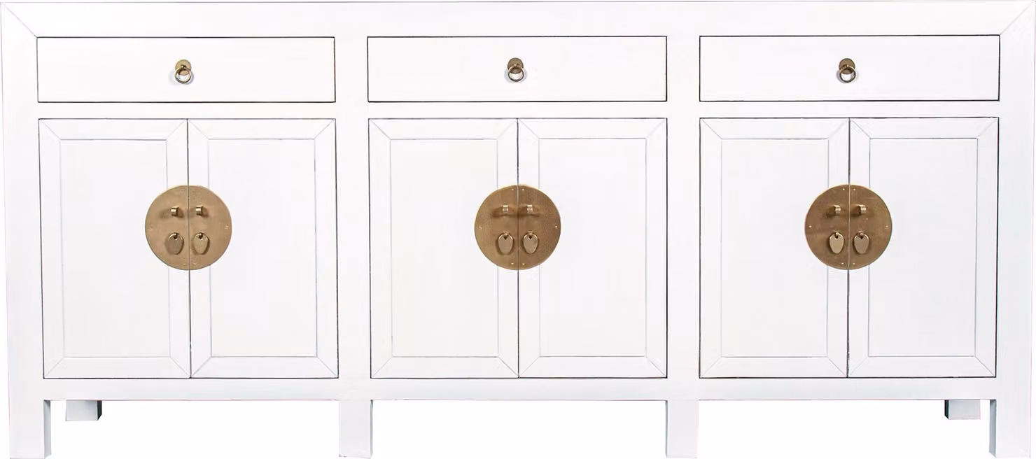 Fine Asianliving Cassettiera cinese Credenza cinese Armadietti cinesi Mobile cinese Mobile orientale asiatico 190x85x40