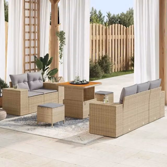 Set Divano da Giardino 8 pz 8-Numero di posti 3363897