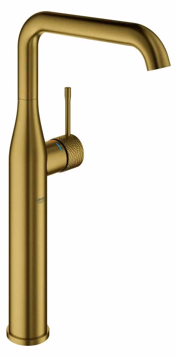 Miscelatore per lavabo Grohe, serie Essence, dimensioni XL, altezza del beccuccio 179 mm, finitura "cool sunrise", confezione singola.