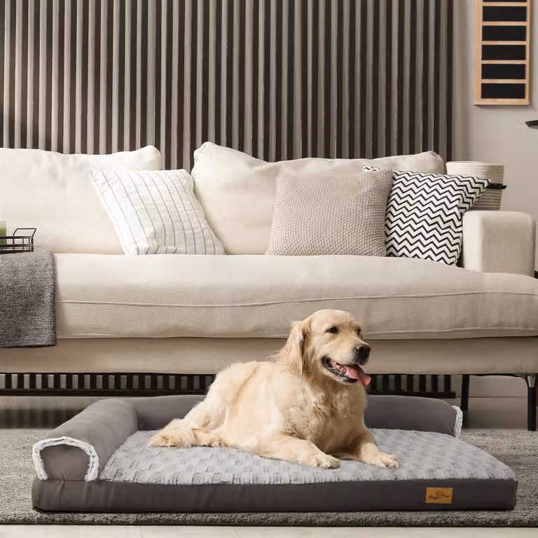 WISFOR letto per cani cuscino ortopedico per cani letto per gatti cesto per cani posto letto, lavabile copertura rimovibile, 135 x 100 x 28 cm [taglia: XXL]