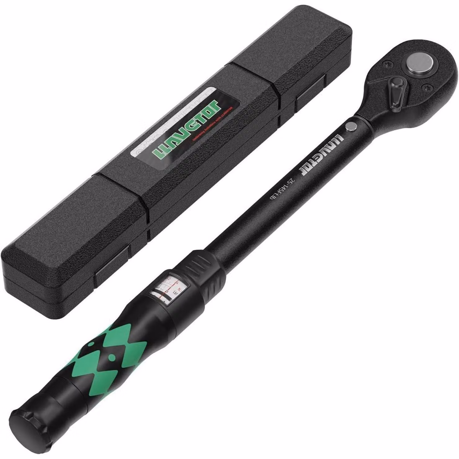 Chiave dinamometrica da 1/2 pollice, 30-210 Nm, 72 denti, con cricchetto reversibile, in acciaio cromo-vanadio