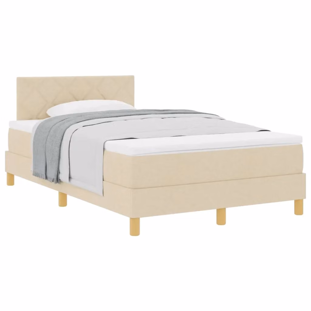 Letto Ibrido con Struttura Imbottita vidaXL Beige L 120 cm x P 200 cm x H 280 cm – 2