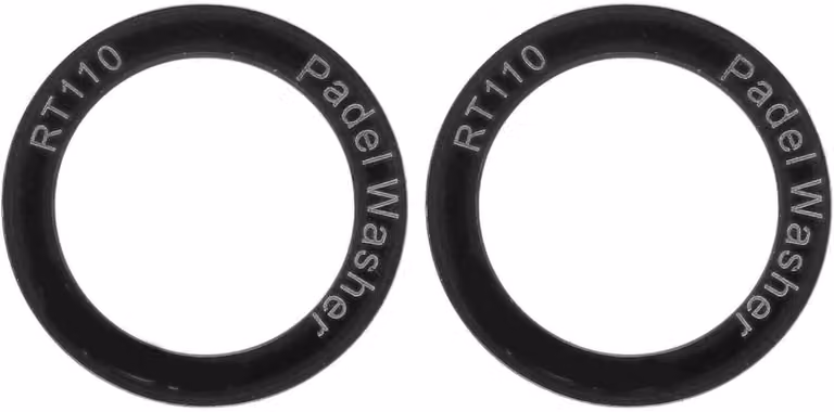 Rondelle per pedali di bicicletta, in lega di titanio, 2 pezzi, colore nero, per biciclette da corsa
