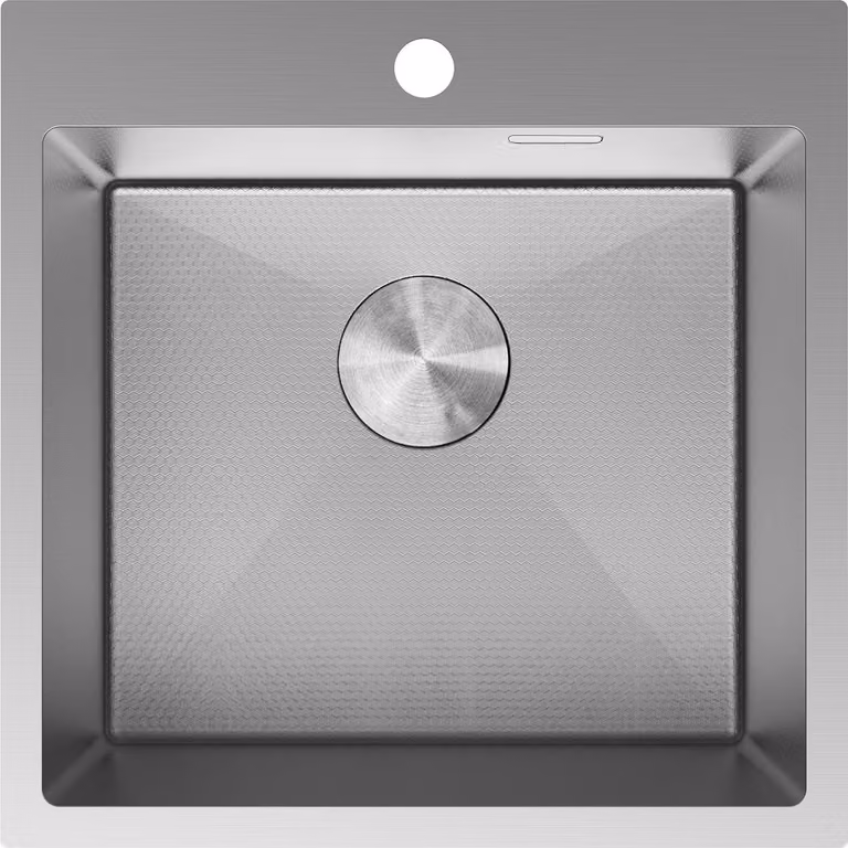 Mexen Solix lavello in acciaio 1 vasca 500 x 500 mm, inox HC - 6407501000-01HC