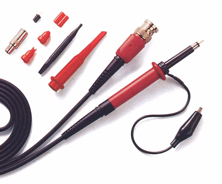 PeakTech P TK-250/100 - Sonda per oscilloscopio 250 MHz, 100:1, accessori di misura di precisione per laboratori ed elettronica