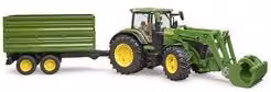 Bruder Trattore con Rimorchio John Deere Verde Scala 1:16