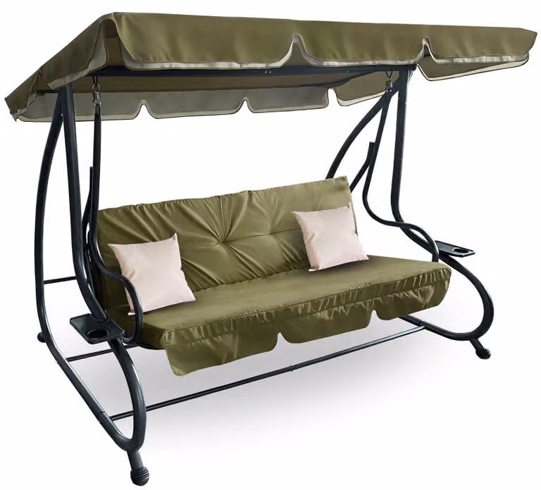 Aga Altalena da giardino 2 in 1 GRANDLUX XXL Oliva