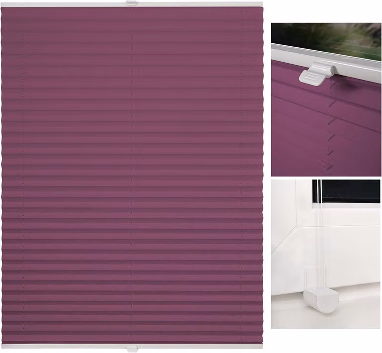 Tenda plissettata autoadesiva senza fori, ideale per finestre e porte, offre una protezione completa dalla luce e una schermatura efficace contro lo sguardo, oltre a garantire una protezione solare e anti-abbagliamento, dimensioni 115x130 cm