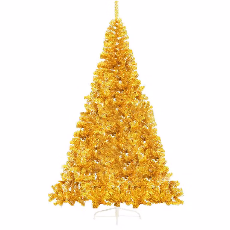 Albero di Natale artificiale dorato, 210 cm 1000 rami
