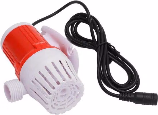 Rubinetto per acquario - 1200 l/h - 12 V CC - Silenziosissimo - Pressione massima 5 m - Per acquari, idrocultura, sculture