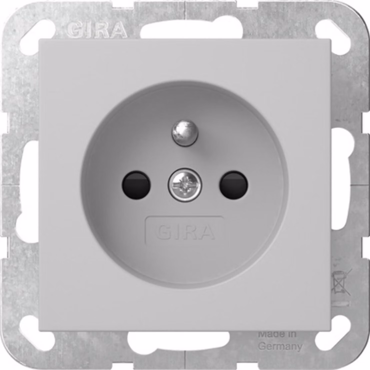 Presa Gira con polo di terra + SP Sistema 55 Grigio m 4485015