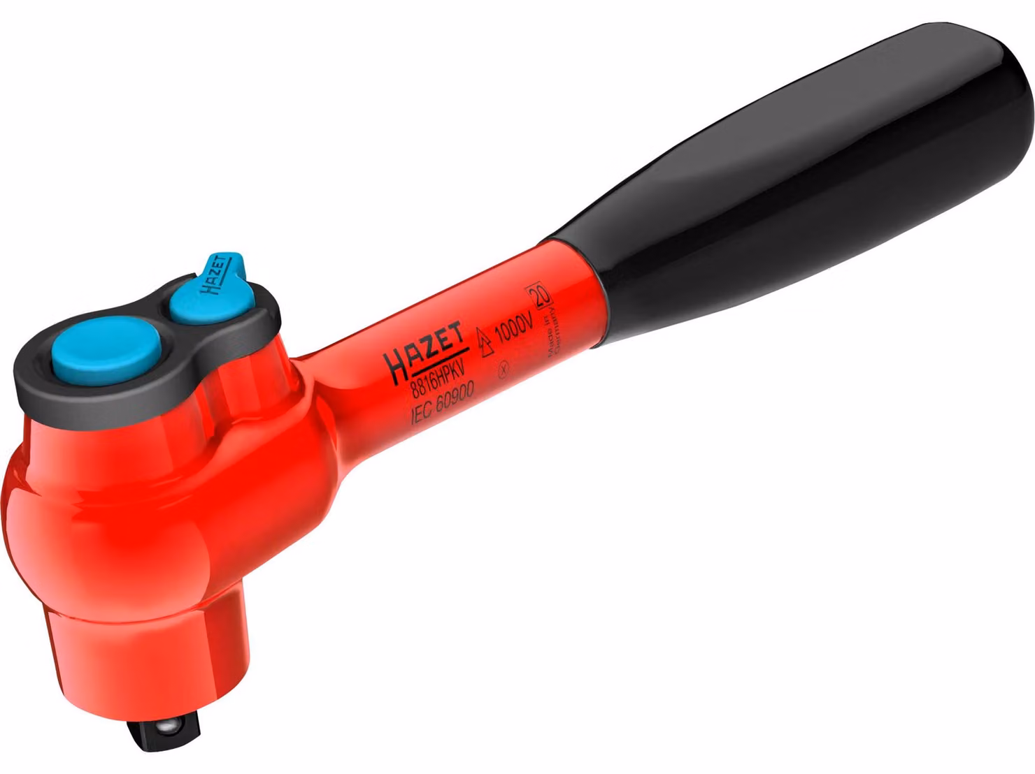 Cricchetto reversibile a denti fini isolato Hazet, 8816HPKV