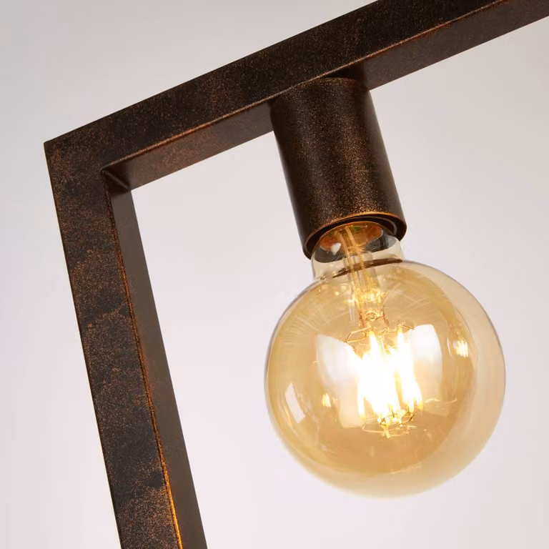 Searchlight Lampada a sospensione Rustic, dimmerabile, Marrone / Ruggine, Soggiorno / Sala da pranzo, Metallo, Vintage, Lampada a sospensione