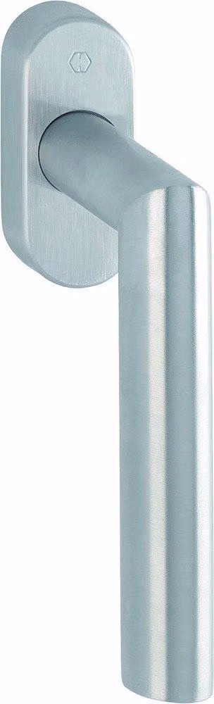 Hoppe Hoppe Maniglie per finestre Amsterdam E0400/U30, perno 7x37 mm, aletta da 10 mm, acciaio inossidabile