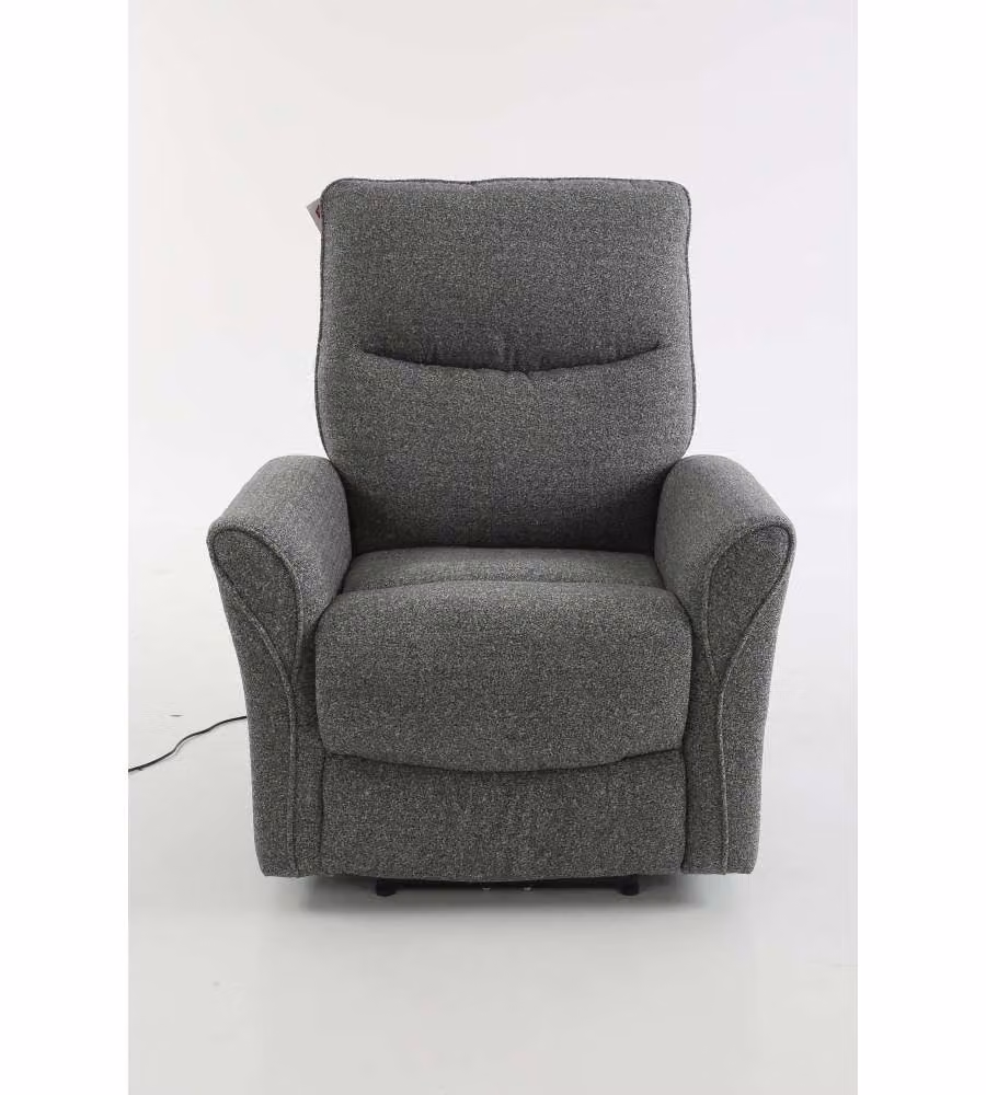 Lily Poltrona Relax Elettrica Grigia con Vibromassaggio 89x99 cm