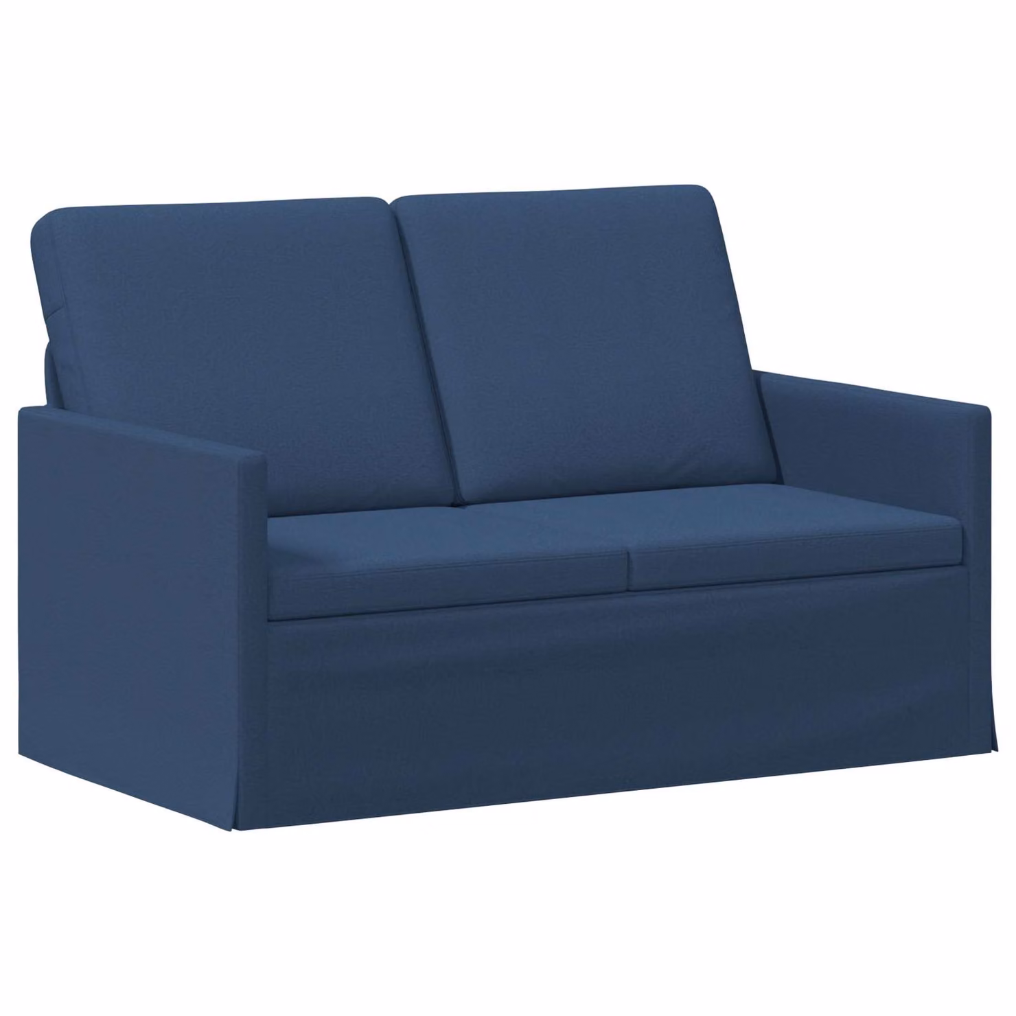 Divano a 2 posti vidaXL in tessuto blu con struttura in metallo per il tuo soggiorno L/P/H: 130 x 81 x 82 cm