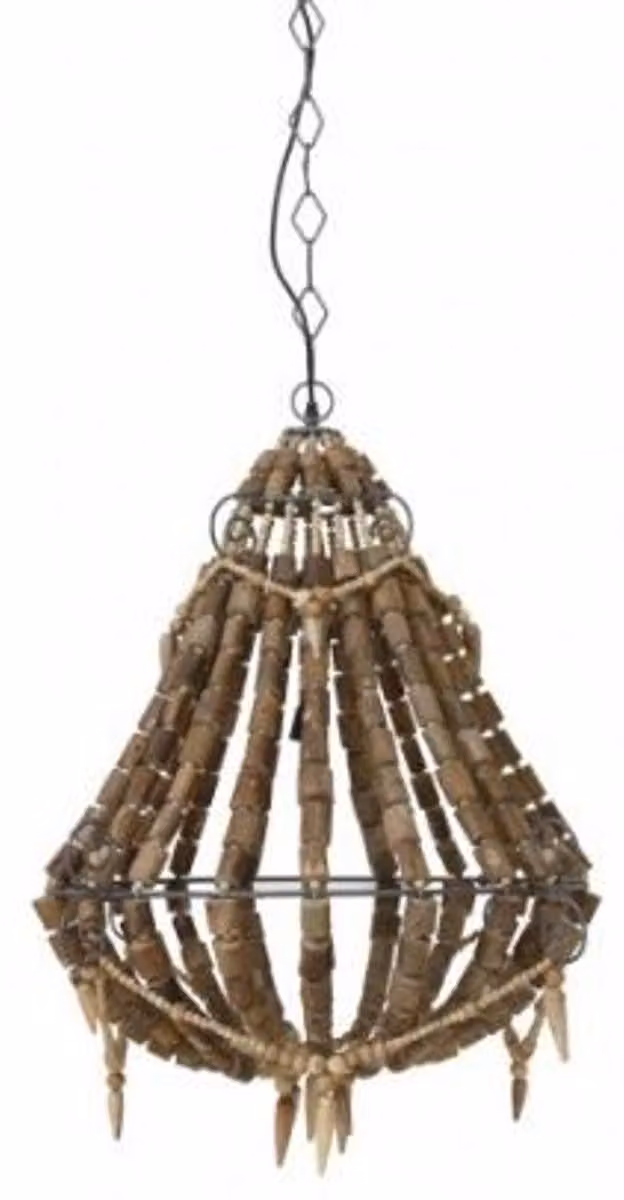 Lampada a sospensione Casa Padrino, design industriale, colore marrone, diametro 73 cm, altezza 82 cm