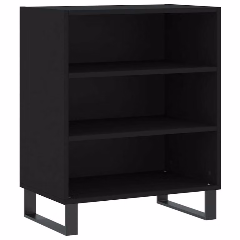 Credenza Nera 57x35x70 cm in Legno Multistrato