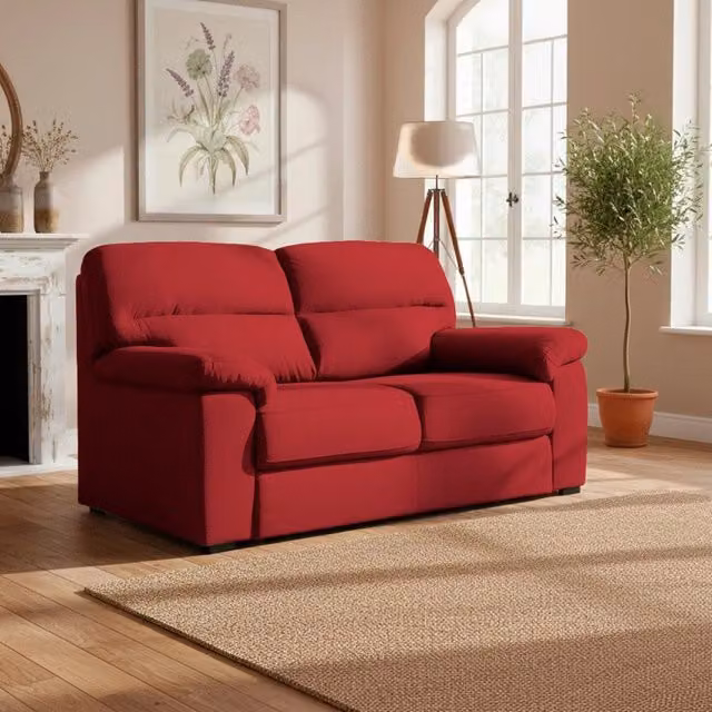 Divano 3 posti Alenda tessuto Roma18 colore Bordeaux 211x98x92h