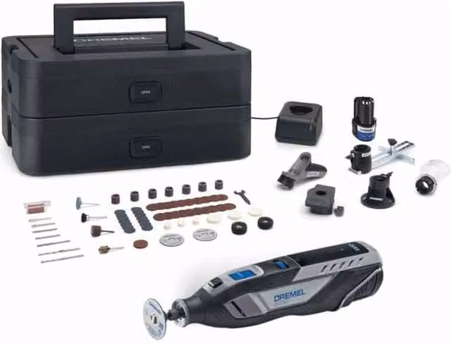 Dremel 8250 Platinum+ Multiutensile Compatto a Batteria Brushless 12,0 V con 66 Utensili inclusi colore Nero