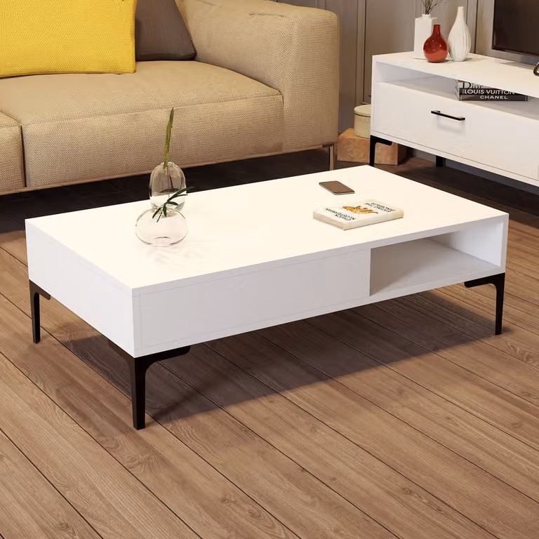 Skye Decor, Istanbul - White, tavolini da caffè, bianco, 105 x 32,6 x 60 cm