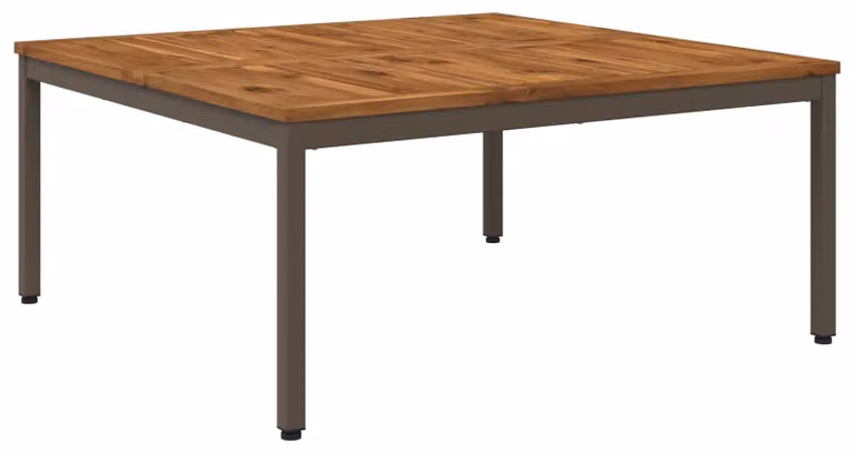 Tavolino da caffè in legno naturale, dimensioni 100 x 100,5 x 45 cm