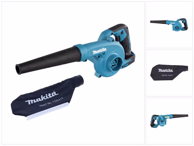 Makita DUB 185 Z Soffiatore a batteria 18 V + sacco di raccolta - senza batteria, senza caricabatteria