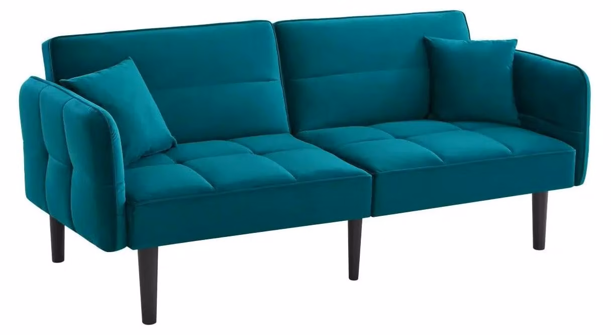 Divano letto - Divano - Divano trasformabile - Divano a due posti - Schienale regolabile - Schiuma ergonomica resistente